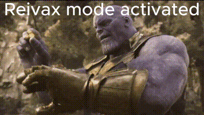 thanos from the movie avengers : infinity war is holding a piece of gold in his hands .