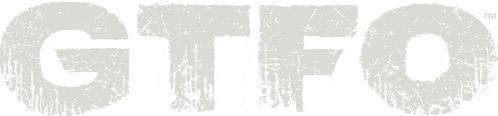 the word gtfo is written in white on a white background with a grunge texture .