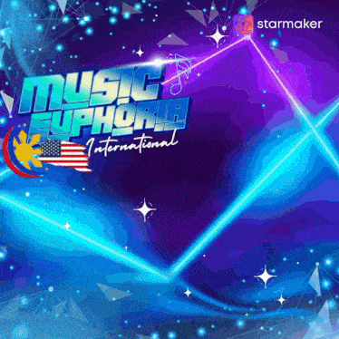 a poster for music euphoria international with a starmaker logo