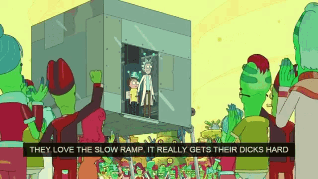 Rick And Morty They Love The Ramp GIF - Rick And Morty They Love The Ramp Slow GIFs