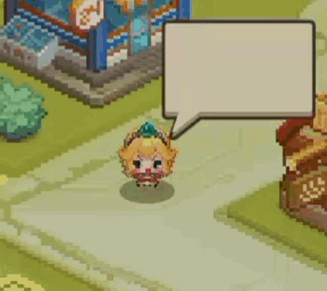 a pixel art character with a speech bubble that says iilargo