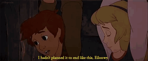 a cartoon of a boy and a girl with the words i hadn t planned it to end like this
