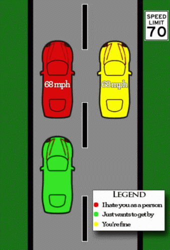 Left Lane Move Over GIF - Left Lane Move Over GIFs