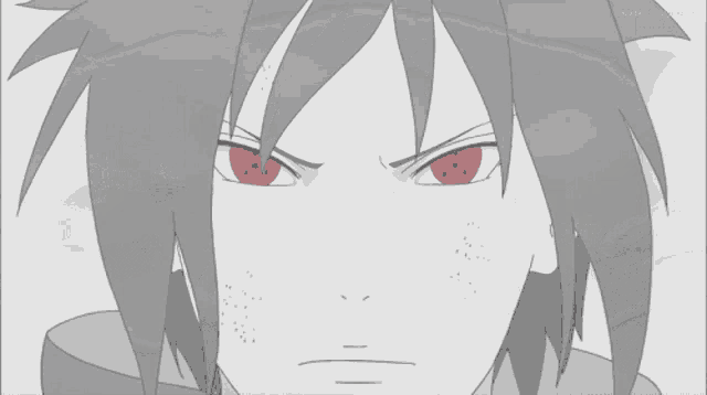 a close up of a person 's eye with a red center