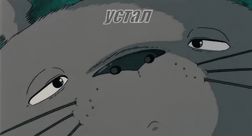 тоторо миядзаки гибли аниме устал сонный GIF - Totoro Ghibli Anime GIFs