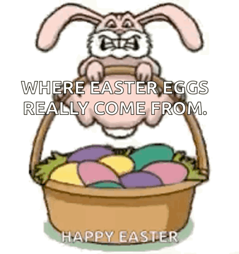 Laying Eggs Happy Easter GIF