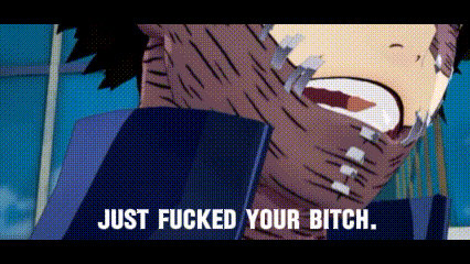 a cartoon character with a scarf around his neck says just fucked your bitch