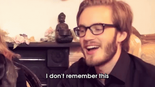 I Don'T Remember This GIF - Pew Die Pie I Dont Remember This Meet My Family GIFs