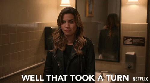 Well That Took A Turn Natalie Morales GIF - Well That Took A Turn Natalie Morales Michelle GIFs