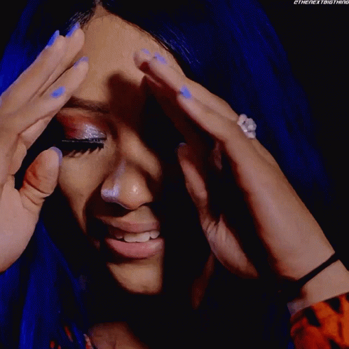 Sasha Banks Headache GIF - Sasha Banks Headache Ugh GIFs