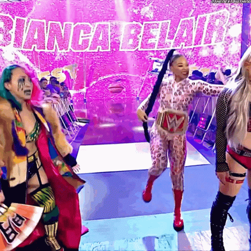 Bianca Belair Raw Womens Champion GIF - Bianca Belair Raw Womens Champion Entrance GIFs
