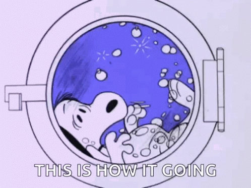 Snoopy Laundry Day GIF - Snoopy Laundry Day Purple Laundry GIFs