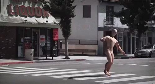 Crossing Street GIF - Mannequin Crossing The Street GIFs