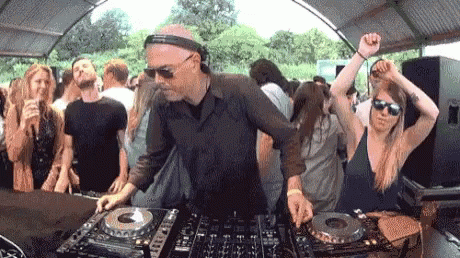 Dj Mixing Party GIF - Dj Mixing Party Turn Tables GIFs