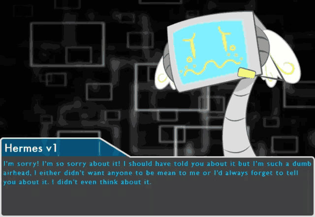 a screenshot of a video game with the name hermes v1 on it