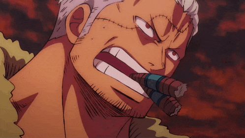 a cartoon of a man with a beard holding two cigars