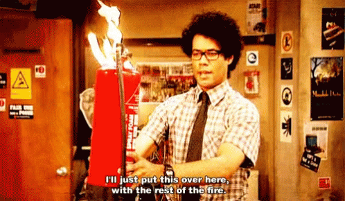 Extinguisher Fire GIF - Extinguisher Fire Moss GIFs
