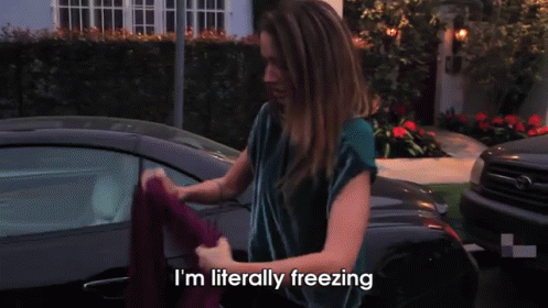 Anytime It Drops Below 70º In L.A GIF - Freezing Literally Scarf GIFs