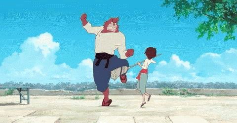 Kumatetsu Kyuta GIF - Kumatetsu Kyuta The Boy Aand The Beast GIFs