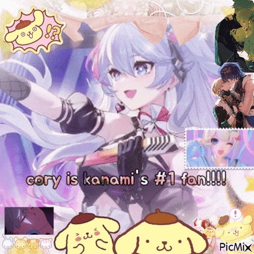 cory is kanami 's # 1 fan in a collage