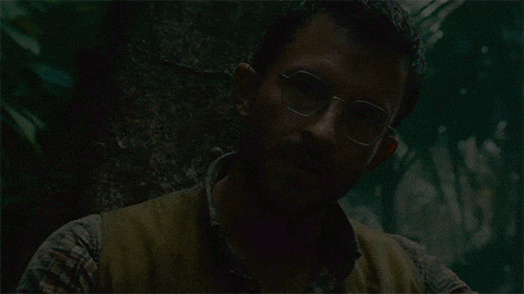 a man wearing glasses and a vest says survival is a long shot