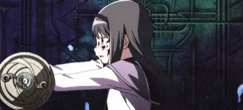 Homura Akemi Panting GIF - Homura Akemi Panting Madoka Magica GIFs