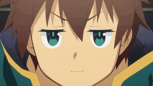 a close up of a person 's face with a slight smirk on their face
