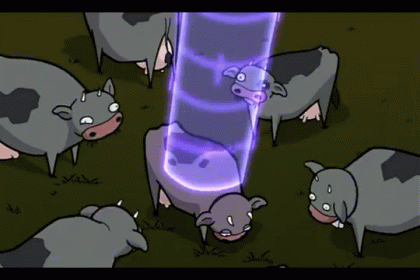 Cow Abduction GIF - Invader Zim Cow Alien GIFs