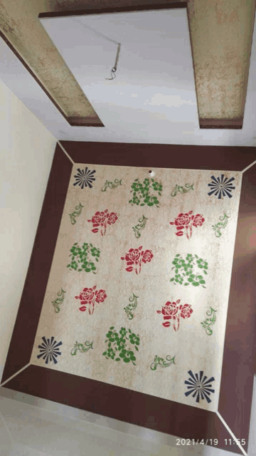a picture of a rug was taken on april 19th 2021