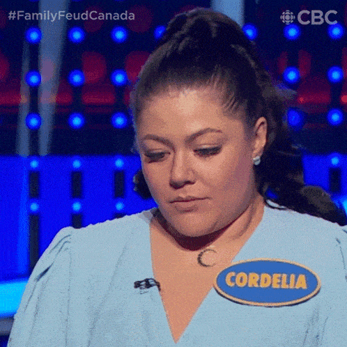 Nodding Cordelia GIF - Nodding Cordelia Family Feud Canada GIFs