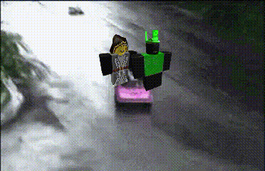 a pixel art of a person driving a pink car
