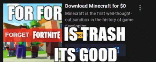 For For Minecraft Fornite Minecraft GIF - For For Minecraft Fornite Minecraft Fortnite GIFs