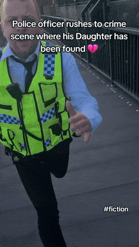 a police officer rushes to crime scene where his daughter has been found ..