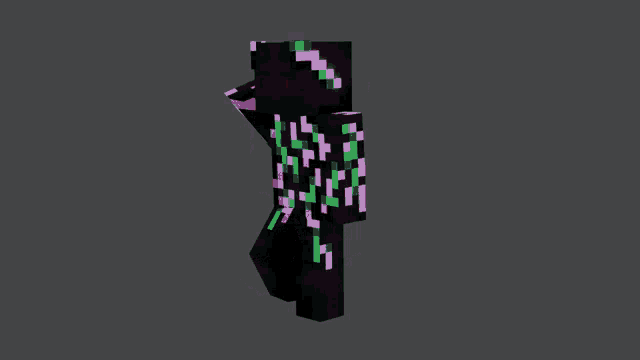 two minecraft characters are fighting with swords in their hands .
