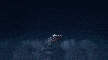 a group of people are standing in a dark room