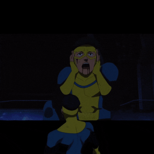 a close up of a cartoon character 's face with a black background and the name jaydenyzl on the bottom left