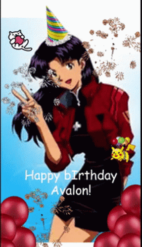 Birthday Avalon GIF - Birthday Avalon Misato GIFs