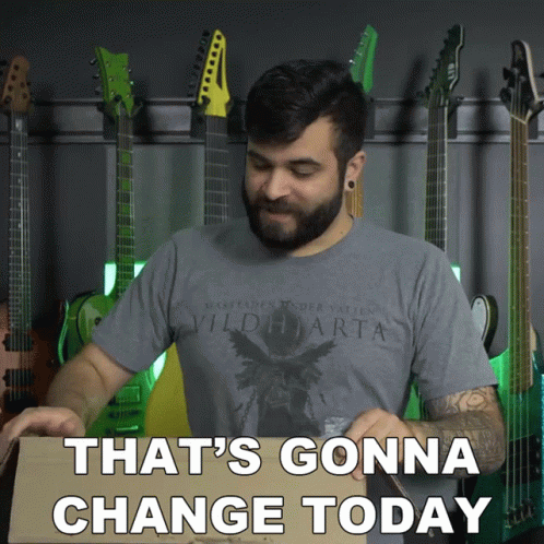 Thats Gonna Change Today Andrew Baena GIF - Thats Gonna Change Today Andrew Baena This Changes Now GIFs