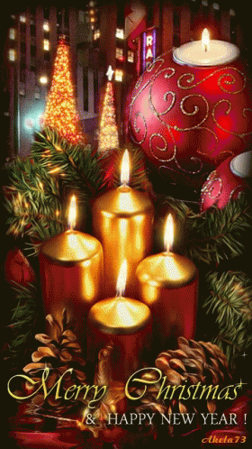 Candle Christmastree GIF - Candle Christmastree Water GIFs