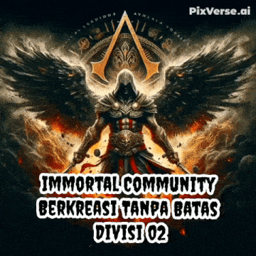 a poster for immortal community berkreasi tanpa batas division 02