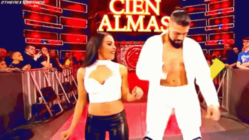 Andrade Cien Almas Hands Up GIF - Andrade Cien Almas Hands Up Zelina Vega GIFs