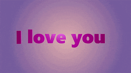 a purple background with the words " i love you "