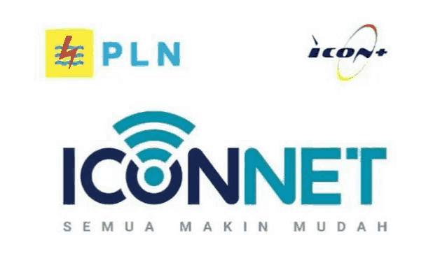 the logos for pln and iconnet are next to each other