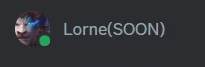 a screenshot of a person 's profile with the name lorne ( soon )