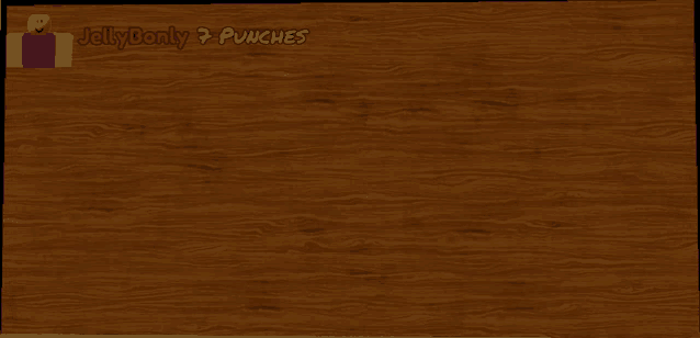 a wooden background with the words jellybonly 7 punches in red