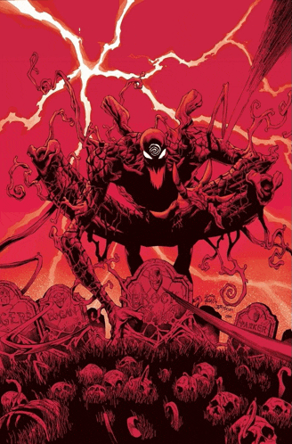 a drawing of a monster with a marker on the bottom right