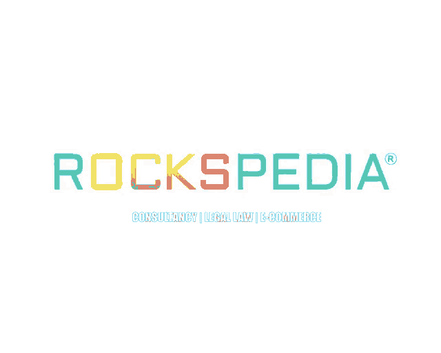 a colorful logo for rockspedia says consultancy legal law and e-commerce