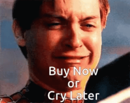 Buy Now Or Cry Later Crying GIF - Buy Now Or Cry Later Crying Spider Tears GIFs