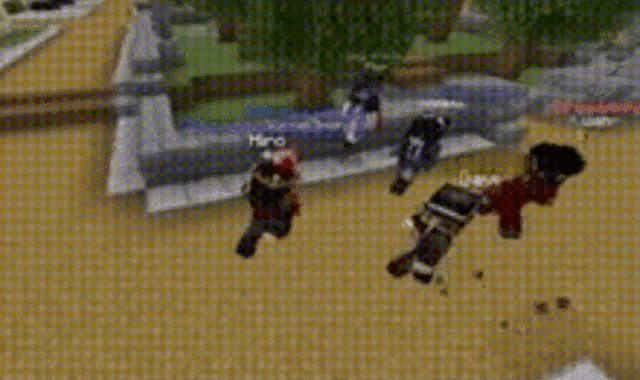 a group of people are playing a video game with the name luan visible