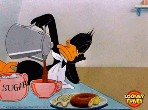 Daffy Duck Pouring GIF